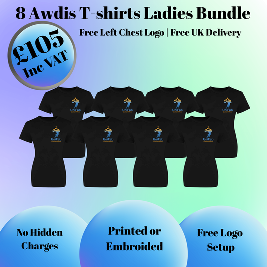 8 LADIES T-SHIRT BUNDLE